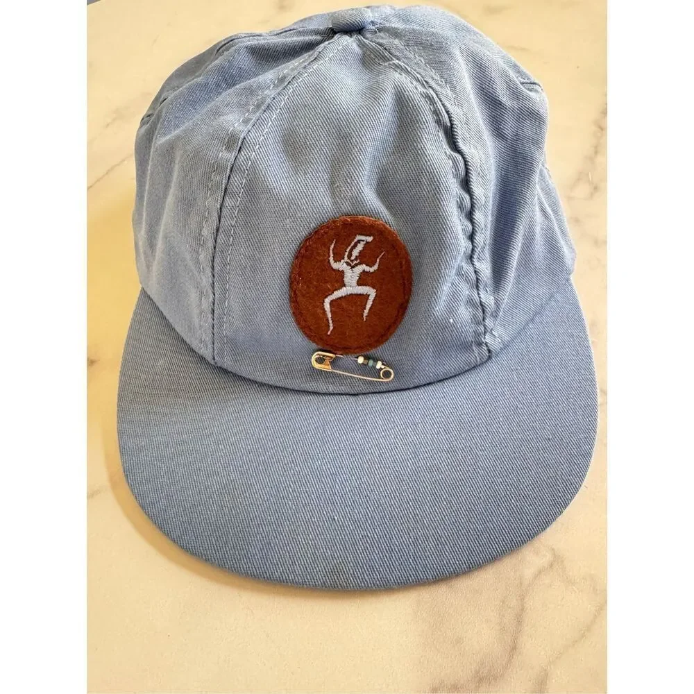 Girl Scouts brownie blue hat SnapBack beads USA culture